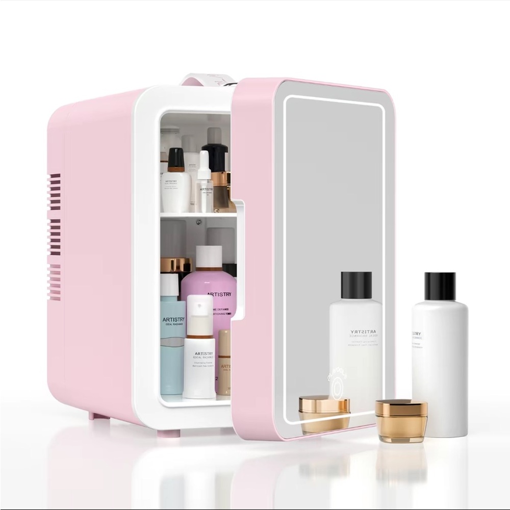NEW skincare fridge LED dimmable light small refrigerator for cosmetics